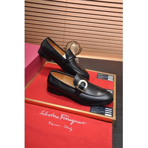 Ferragamo Salvatore FS Leather Shoes For Men #914156