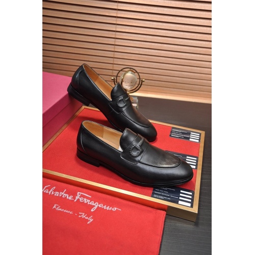 Salvatore Ferragamo Leather Shoes For Men #914157 $96.00 USD, Wholesale Replica Salvatore Ferragamo Leather Shoes