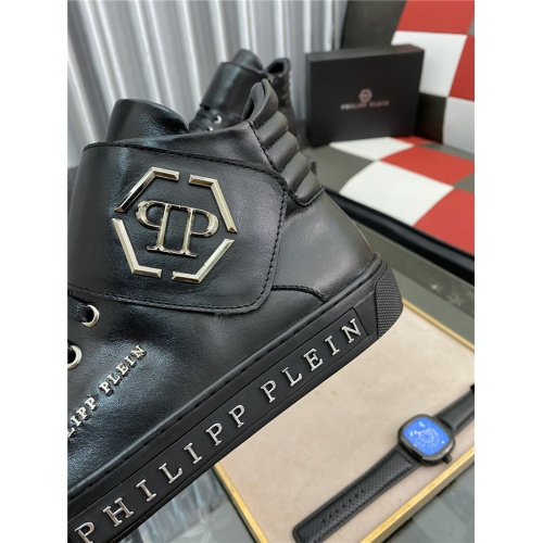 Replica Philipp Plein PP High Tops Shoes For Men #914171 $85.00 USD for Wholesale