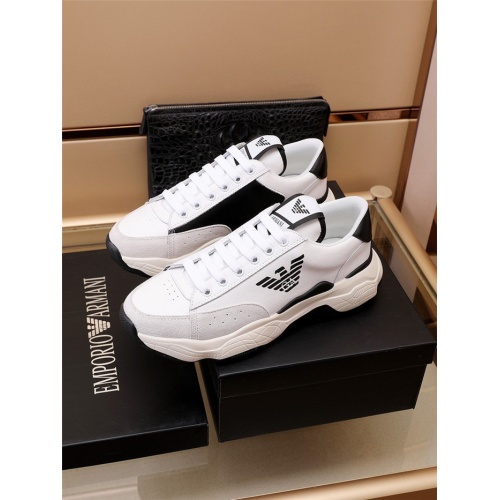 Armani Casual Shoes For Men #914196 $82.00 USD, Wholesale Replica Armani Casual Shoes