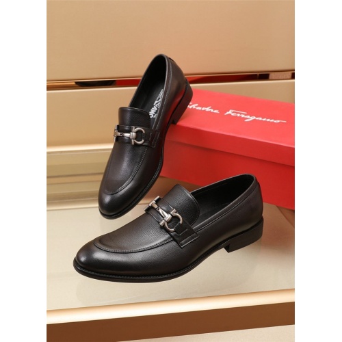 Ferragamo Salvatore FS Leather Shoes For Men #914211