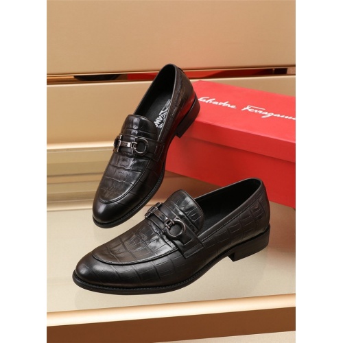 Ferragamo Salvatore FS Leather Shoes For Men #914212