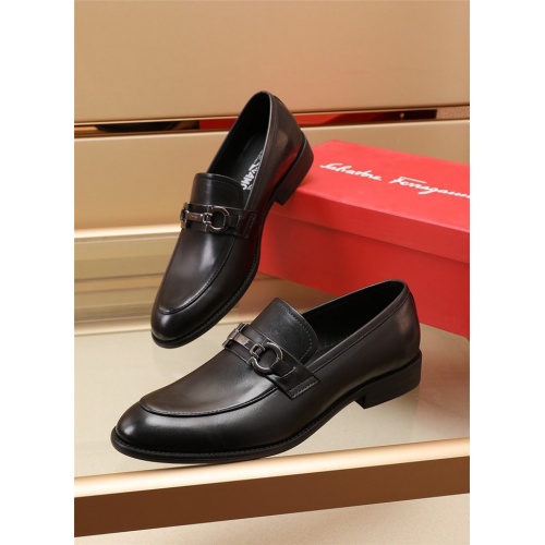 Ferragamo Salvatore FS Leather Shoes For Men #914216