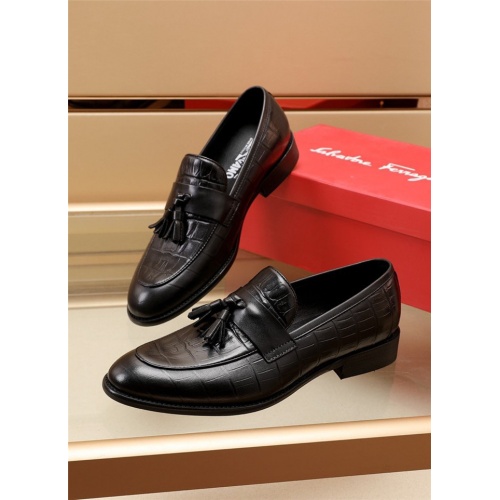 Ferragamo Salvatore FS Leather Shoes For Men #914217