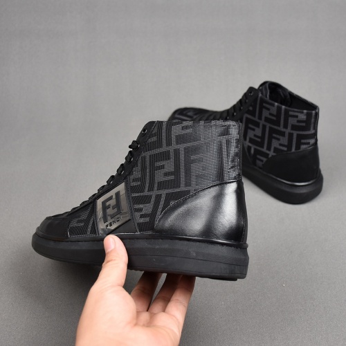 Replica Fendi High Tops Casual Shoes For Men #914262 $80.00 USD for Wholesale