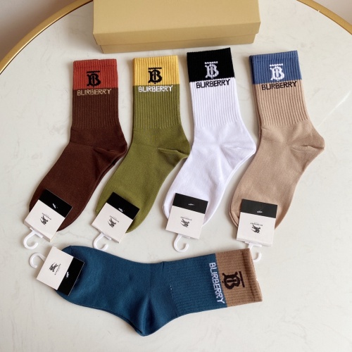 Replica Burberry Socks #914570 $27.00 USD for Wholesale