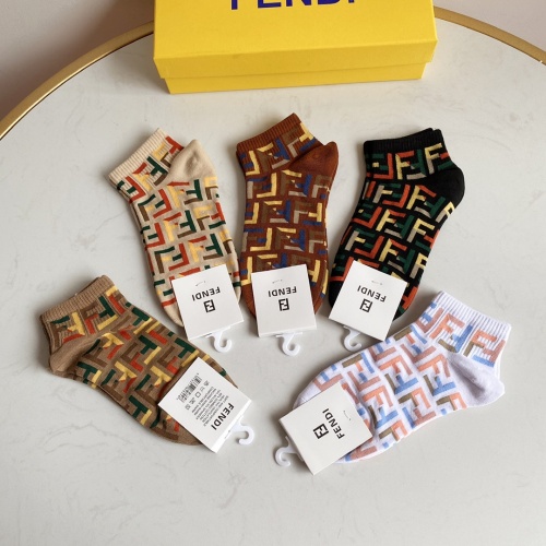 Replica Fendi Socks #914623 $27.00 USD for Wholesale