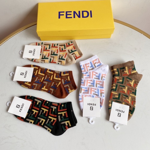 Replica Fendi Socks #914623 $27.00 USD for Wholesale