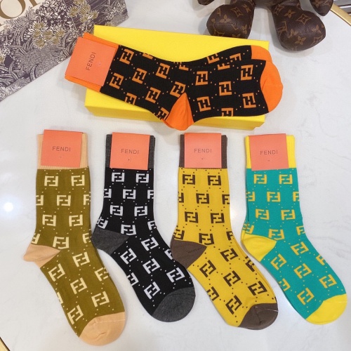 Replica Fendi Socks #914625 $29.00 USD for Wholesale
