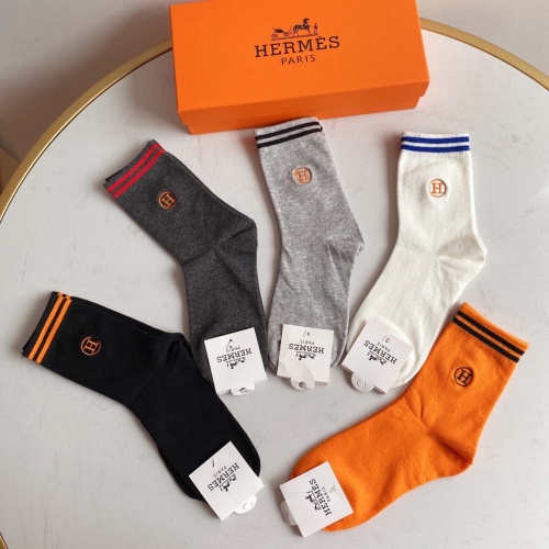 Replica Hermes Socks #914627 $29.00 USD for Wholesale