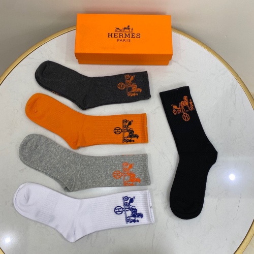 Replica Hermes Socks #914628 $29.00 USD for Wholesale