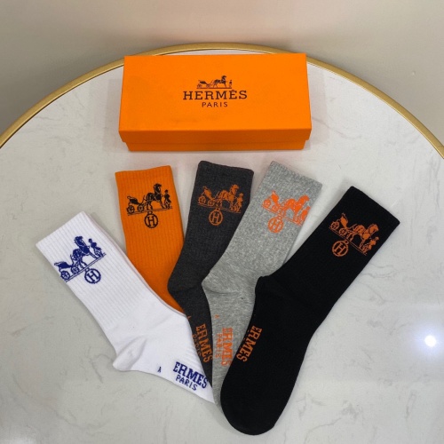 Replica Hermes Socks #914628 $29.00 USD for Wholesale