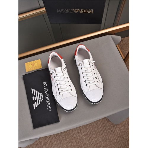 Replica Armani Casual Shoes For Men #914678 $76.00 USD for Wholesale