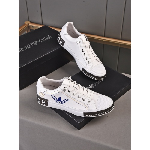 Armani Casual Shoes For Men #914679 $76.00 USD, Wholesale Replica Armani Casual Shoes