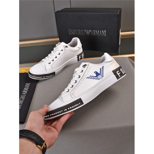 Replica Armani Casual Shoes For Men #914679 $76.00 USD for Wholesale