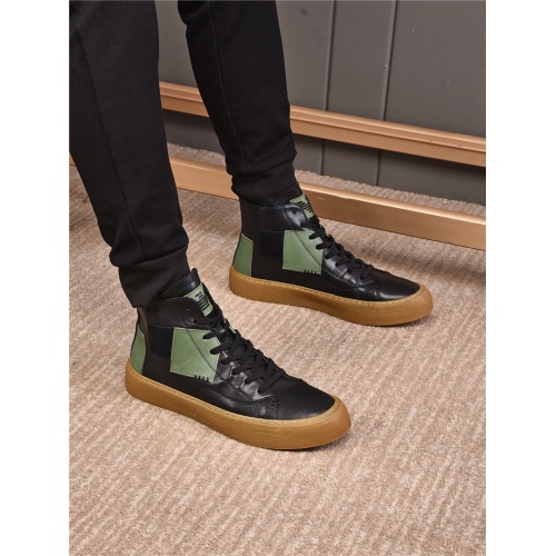 Replica Armani High Tops Shoes For Men #914690 $82.00 USD for Wholesale