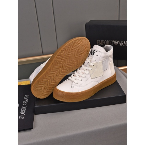 Replica Armani High Tops Shoes For Men #914691 $82.00 USD for Wholesale