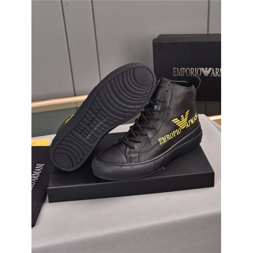 Replica Armani High Tops Shoes For Men #914694 $82.00 USD for Wholesale