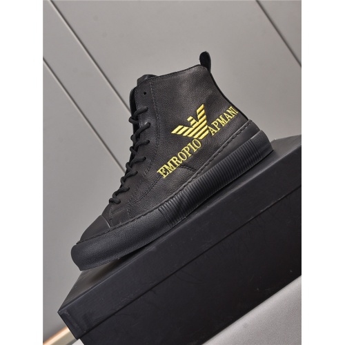 Replica Armani High Tops Shoes For Men #914694 $82.00 USD for Wholesale