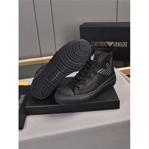 Replica Armani High Tops Shoes For Men #914696 $82.00 USD for Wholesale