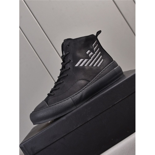 Replica Armani High Tops Shoes For Men #914696 $82.00 USD for Wholesale