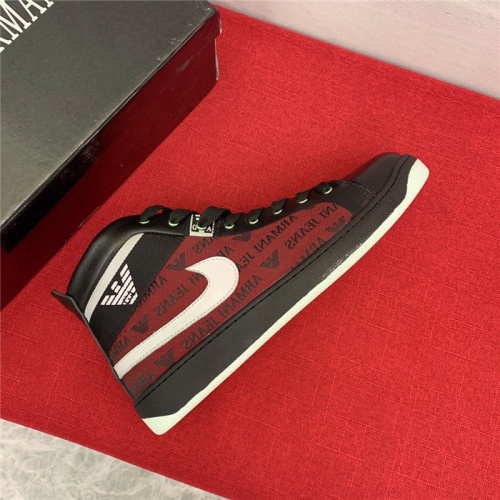 Replica Armani High Tops Shoes For Men #914697 $82.00 USD for Wholesale