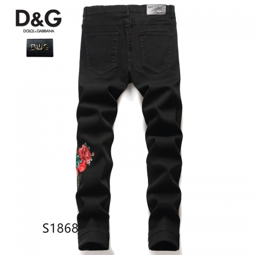 Replica Dolce & Gabbana D&G Jeans For Men #914733 $48.00 USD for Wholesale