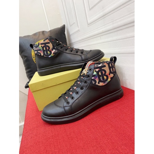 Burberry High Tops Shoes For Men #914914 $76.00 USD, Wholesale Replica Burberry High Tops Shoes