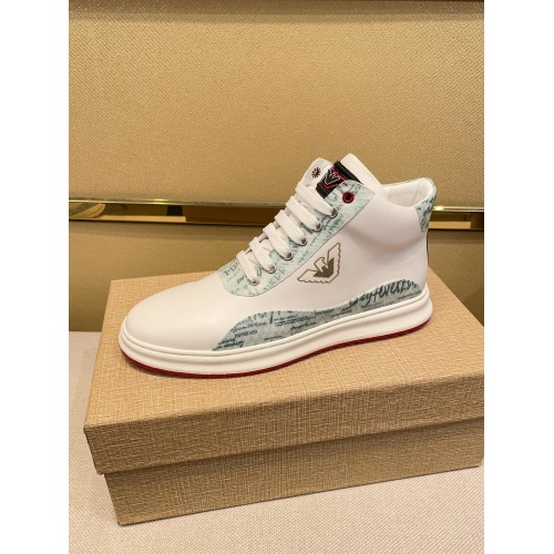 Replica Armani High Tops Shoes For Men #914919 $82.00 USD for Wholesale