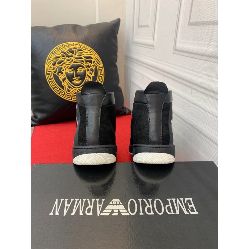 Replica Armani High Tops Shoes For Men #914920 $85.00 USD for Wholesale