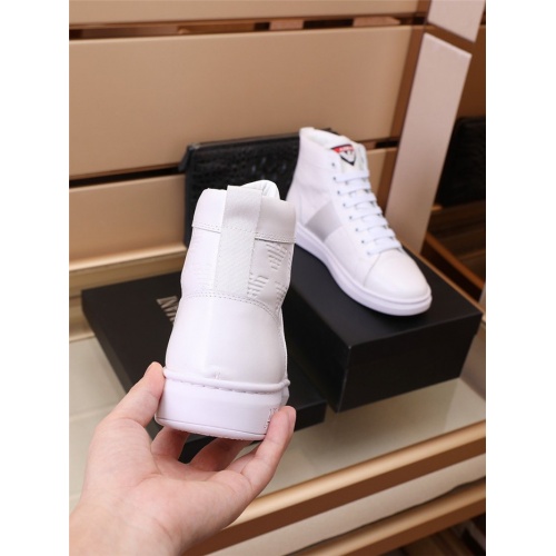 Replica Armani High Tops Shoes For Men #915022 $85.00 USD for Wholesale