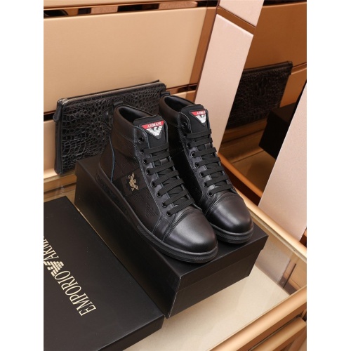 Armani High Tops Shoes For Men #915023 $85.00 USD, Wholesale Replica Armani High Tops Shoes