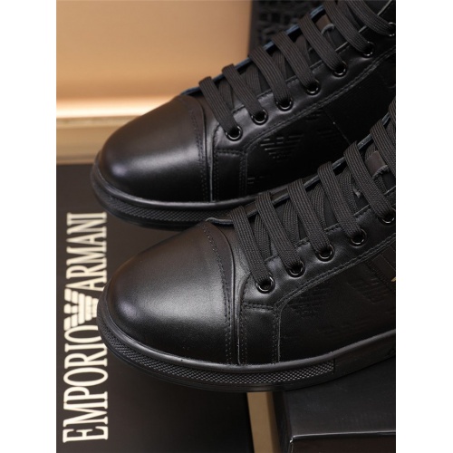 Replica Armani High Tops Shoes For Men #915023 $85.00 USD for Wholesale