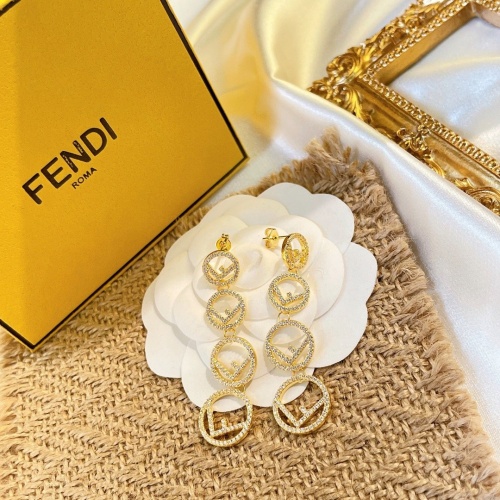 Fendi Earrings #915185 $40.00 USD, Wholesale Replica Fendi Earrings