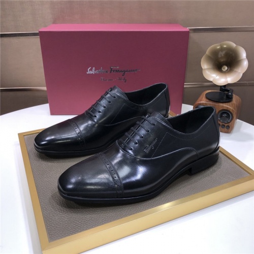 Salvatore Ferragamo Leather Shoes For Men #915242 $100.00 USD, Wholesale Replica Salvatore Ferragamo Leather Shoes