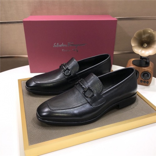 Salvatore Ferragamo Leather Shoes For Men #915243 $100.00 USD, Wholesale Replica Salvatore Ferragamo Leather Shoes