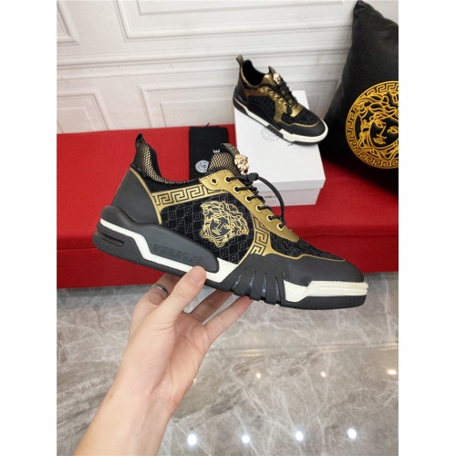 Replica Versace Casual Shoes For Men #915244 $80.00 USD for Wholesale
