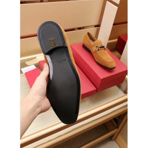 Replica Salvatore Ferragamo Leather Shoes For Men #915269 $118.00 USD for Wholesale