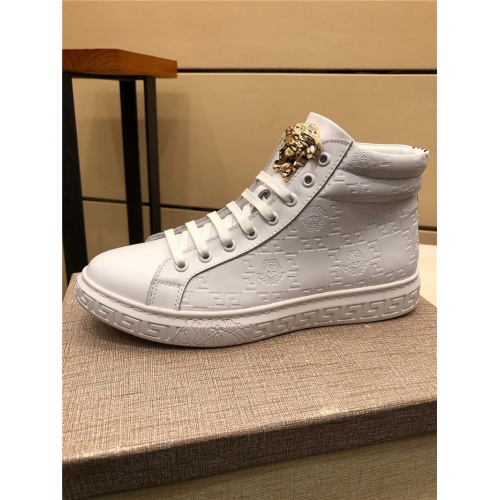 Replica Versace High Tops Shoes For Men #915444 $76.00 USD for Wholesale