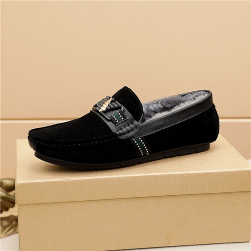 Replica Armani Leather Shoes For Men #915456 $76.00 USD for Wholesale