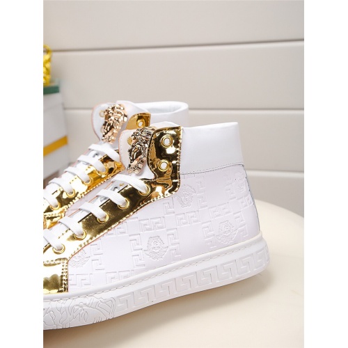 Replica Versace High Tops Shoes For Men #915505 $76.00 USD for Wholesale