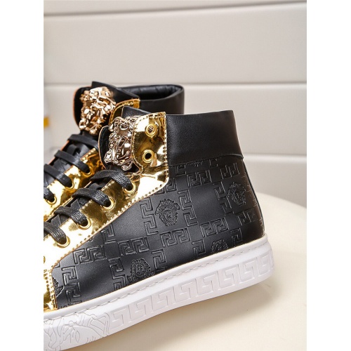 Replica Versace High Tops Shoes For Men #915506 $76.00 USD for Wholesale