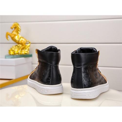 Replica Versace High Tops Shoes For Men #915506 $76.00 USD for Wholesale