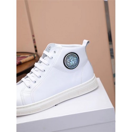Replica Versace High Tops Shoes For Men #915508 $80.00 USD for Wholesale