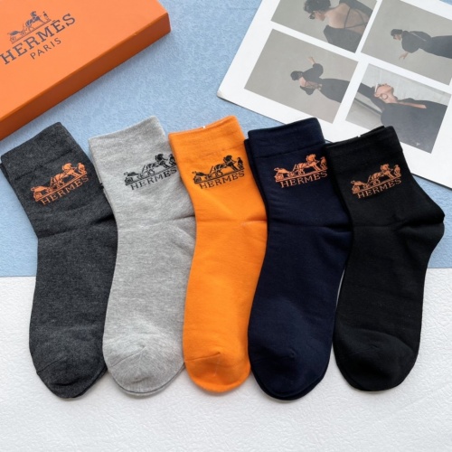 Hermes Socks #915545 $27.00 USD, Wholesale Replica Hermes Socks
