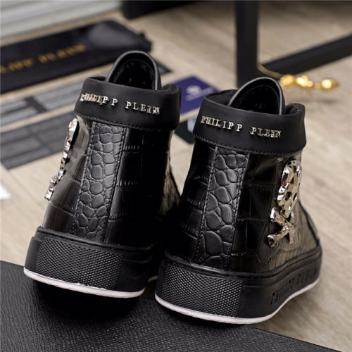 Replica Philipp Plein PP High Tops Shoes For Men #915548 $85.00 USD for Wholesale