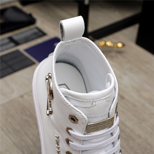 Replica Philipp Plein PP High Tops Shoes For Men #915550 $85.00 USD for Wholesale