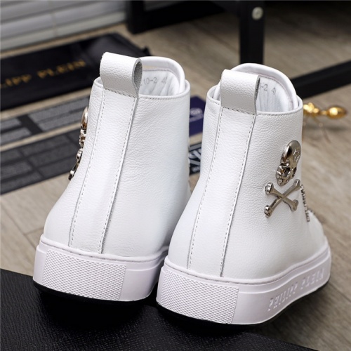 Replica Philipp Plein PP High Tops Shoes For Men #915550 $85.00 USD for Wholesale