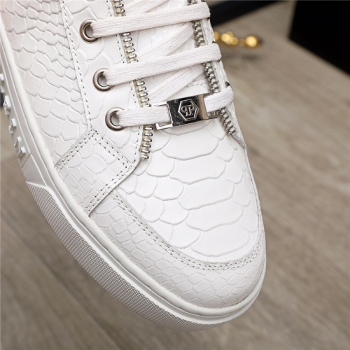 Replica Philipp Plein PP High Tops Shoes For Men #915556 $85.00 USD for Wholesale