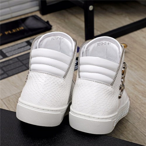 Replica Philipp Plein PP High Tops Shoes For Men #915556 $85.00 USD for Wholesale